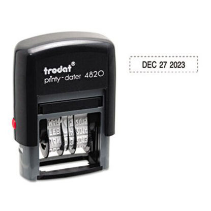 Picture of Economy Date Stamp, Self-Inking, 1.63" x 0.38", BlackUSS-E4820