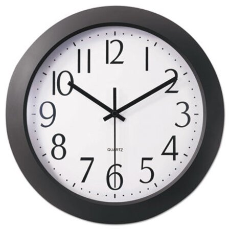 Picture of Whisper Quiet Clock, 12" Overall Diameter, Black Case, 1 AA (sold separately)UNV-10451