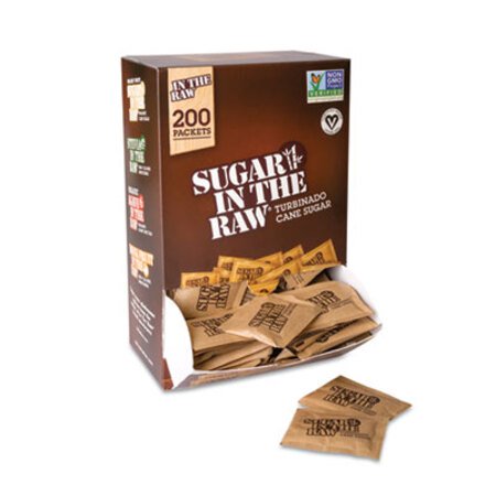 Picture of Unrefined Sugar Made From Sugar Cane, 200 Packets/BoxSMU-00319