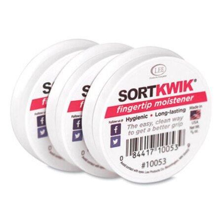Picture of Sortkwik Fingertip Moisteners, 3/8 oz, Pink, 3/PackLEE-10053
