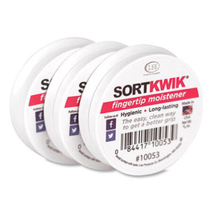 Picture of Sortkwik Fingertip Moisteners, 3/8 oz, Pink, 3/PackLEE-10053