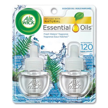 Picture of Scented Oil Refill, Fresh Waters, 0.67 oz, 2/Pack, 6 Pack/CartonRAC-79717CT