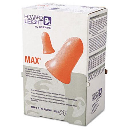 Picture of MAX-1 D Single-Use Earplugs, Cordless, 33NRR, Coral, LS 500 RefillHOW-MAX1D