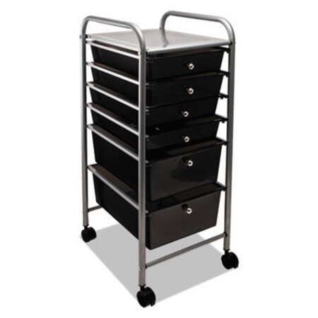 Picture of Portable Drawer Organizer, 13w x 15.38d x 32.13h, Smoke/Matte GrayAVT-34005