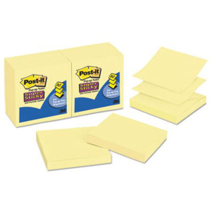 Picture of Pop-up 3 x 3 Note Refill, Canary Yellow, 90 Notes/Pad, 12 Pads/PackMMM-R33012SSCY