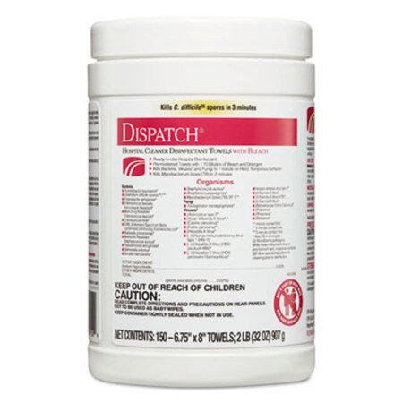 Picture of Dispatch Cleaner Disinfectant Towels, 6 3/4 x 8, 150/CanCLO-69150EA