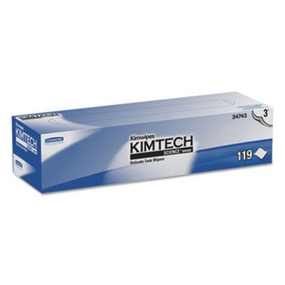 Picture of Kimwipes Delicate Task Wipers, 3-Ply, 11 4/5 x 11 4/5, 119/Box, 15 Boxes/CartonKCC-34743