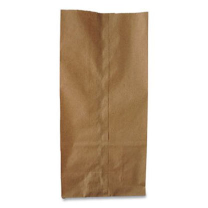 Picture of Grocery Paper Bags, 35 lbs Capacity, #6, 6"w x 3.63"d x 11.06"h, Kraft, 500 BagsBAG-GK6500