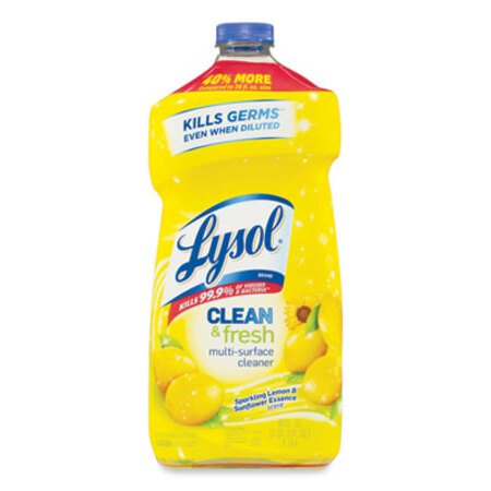 Picture of Clean and Fresh Multi-Surface Cleaner, Sparkling Lemon and Sunflower Essence, 40 oz Bottle, 9/CartonRAC-78626CT
