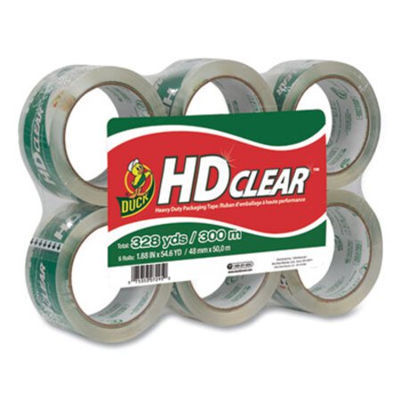 Picture of Heavy-Duty Carton Packaging Tape, 3" Core, 1.88" x 55 yds, Clear, 6/PackDUC-CS556PK