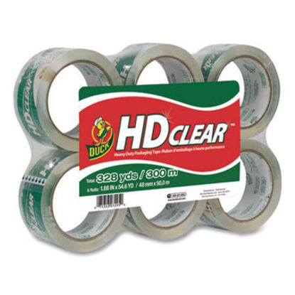 Picture of Heavy-Duty Carton Packaging Tape, 3" Core, 1.88" x 55 yds, Clear, 6/PackDUC-CS556PK