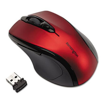 Picture of Pro Fit Mid-Size Wireless Mouse, 2.4 GHz Frequency/30 ft Wireless Range, Right Hand Use, Ruby RedKMW-72422