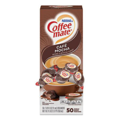 Picture of Liquid Coffee Creamer, Cafe Mocha, 0.38 oz Mini Cups, 50/BoxNES-35115