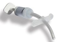 Picture of Tracheostomy Tube Bivona® FlexTend™ V Neck Flange Size 4 Uncuffed60PFS40