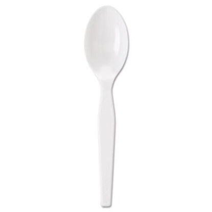 Picture of Individually Wrapped Polystyrene Cutlery, Teaspoons, White, 1,000/CartonDXE-TM23C7