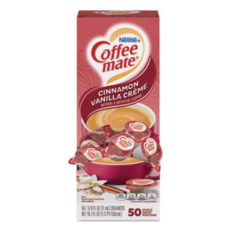 Picture of Liquid Coffee Creamer, Cinnamon Vanilla, 0.38 oz Mini Cups, 50/BoxNES-42498