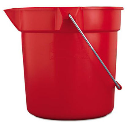 Picture of BRUTE Round Utility Pail, 10qt, RedRCP-2963RED