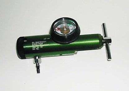 Picture of Oxygen Regulator Click Style 0 - 15 LPM Barb Outlet CGA-870R1835-15GB