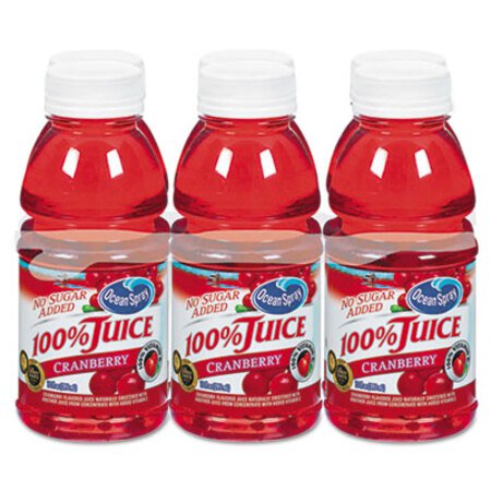 Picture of 100% Juice, Cranberry, 10oz Bottle, 6/PackOCS-00066
