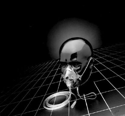 Picture of Oxygen Mask Salter Labs® Elongated Style Pediatric Adjustable Head Strap1122-7-50