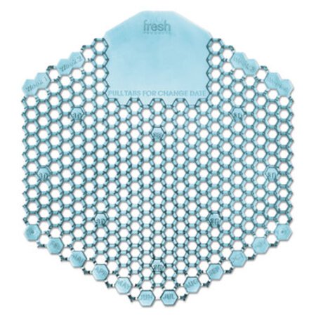 Picture of Wave 3D Urinal Deodorizer Screen, Blue, Ocean Mist Fragrance, 10 Screens/BoxFRS-3WDS60OMIBX