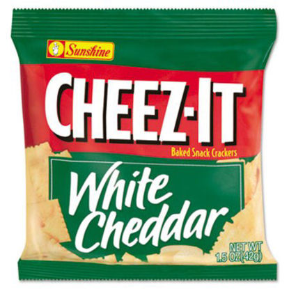 Picture of Cheez-It Crackers, 1.5 oz Single-Serving Snack Bags, White Cheddar, 8/BoxKEB-12653