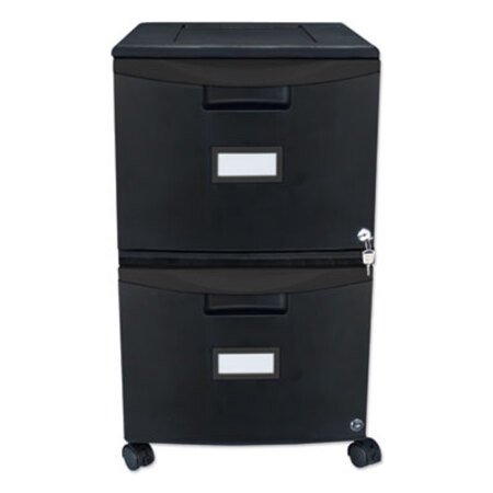 Picture of Two-Drawer Mobile Filing Cabinet, 14.75w x 18.25d x 26h, BlackSTX-61312B01C