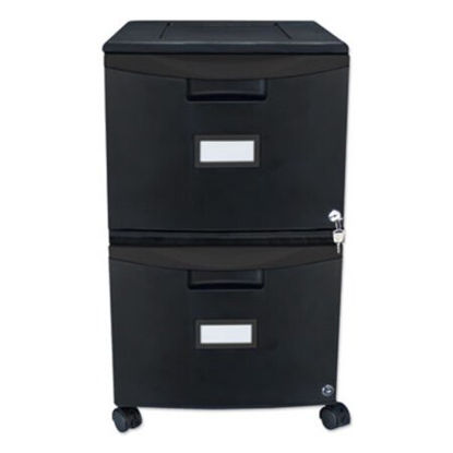 Picture of Two-Drawer Mobile Filing Cabinet, 14.75w x 18.25d x 26h, BlackSTX-61312B01C