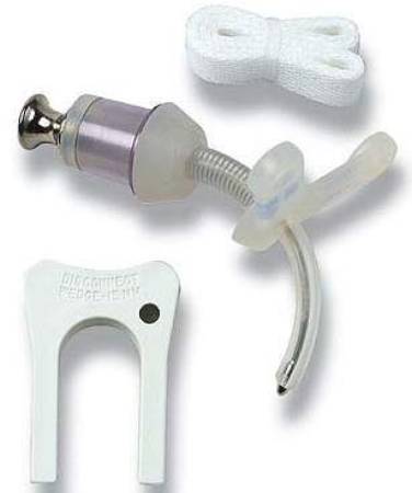 Picture of Tracheostomy Tube Bivona® FlexTend™ Plus V Neck Flange Size 4.5 Uncuffed60PFP45