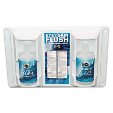 Picture of Twin Bottle Eye Flush Station w/Two 16oz Bottles, 3.75"D x 13.5"H x 16.5"WPKT-24102