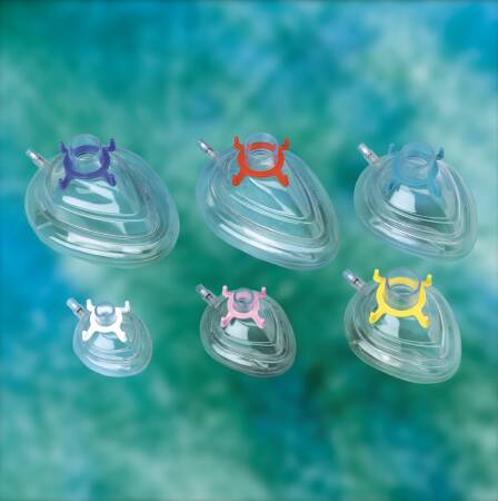 Picture of Anesthesia Mask Sure Seal® Elongated Style Adult Medium Hook Ring1275