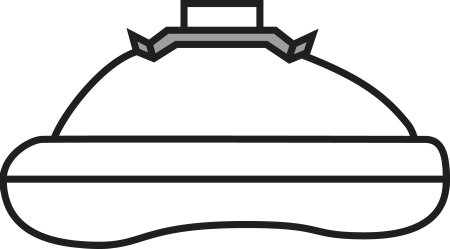 Picture of Anesthesia Mask Portex® Premium Soft Plus™ Elongated Style Adult Size 5 Hook Ring005445