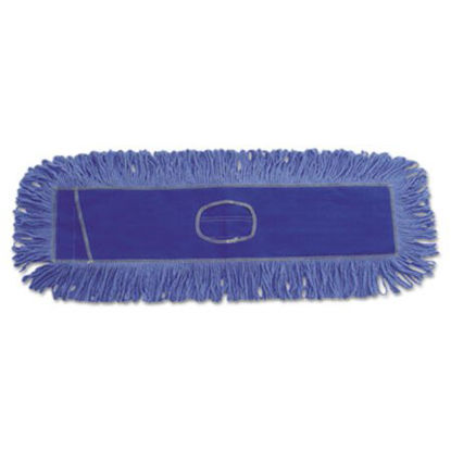 Picture of Mop Head, Dust, Looped-End, Cotton/Synthetic Fibers, 24 x 5, BlueBWK-1124