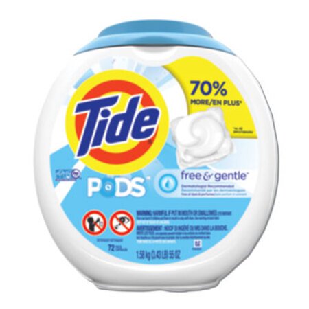 Picture of Free and Gentle Laundry Detergent, Pods, 72/PackPGC-89892EA