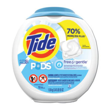 Picture of Free and Gentle Laundry Detergent, Pods, 72/PackPGC-89892EA