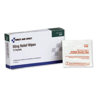 Picture of First Aid Sting Relief Pads, 10/BoxFAO-19002