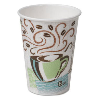 Picture of PerfecTouch Hot Cups, Paper, 8 oz, Coffee Haze Design, 50/PackDXE-5338CDPK