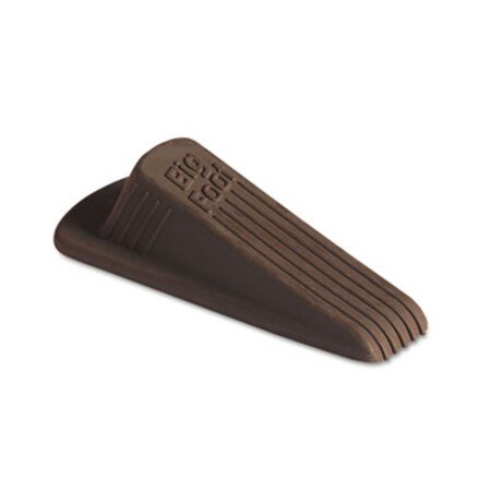 Picture of Big Foot Doorstop, No Slip Rubber Wedge, 2.25w x 4.75d x 1.25h, Brown, 2/PackMAS-00971