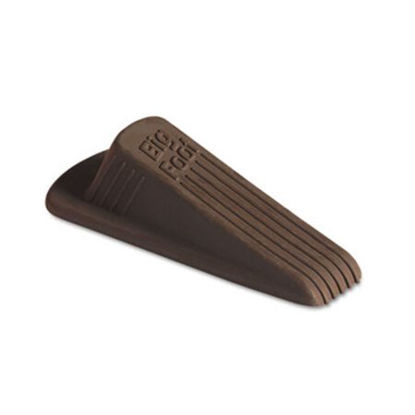 Picture of Big Foot Doorstop, No Slip Rubber Wedge, 2.25w x 4.75d x 1.25h, Brown, 2/PackMAS-00971