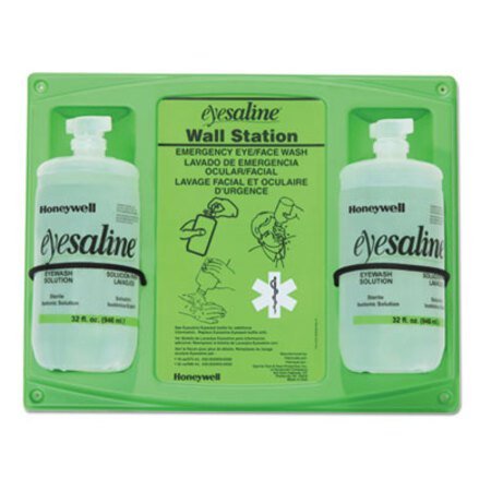 Picture of Saline Eye Wash Wall Station, 32oz Bottle, 2 Bottles/Station, 4 CartonFND-3200046200CT