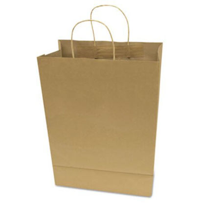 Picture of Premium Shopping Bag, 12" x 6.5" x 17", Brown Kraft, 50/BoxCOS-091566