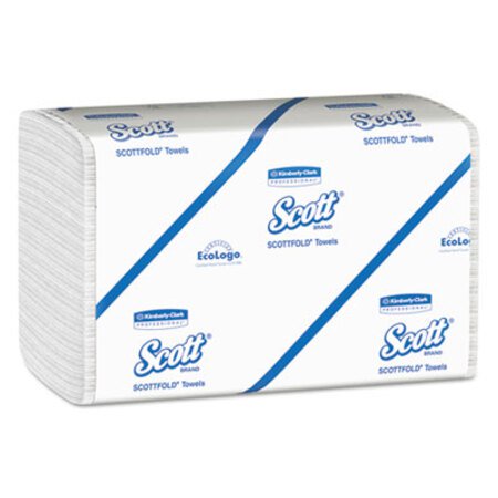 Picture of Pro Scottfold Towels, 7 4/5 x 12 2/5, White, 175 Towels/Pack, 25 Packs/CartonKCC-01960