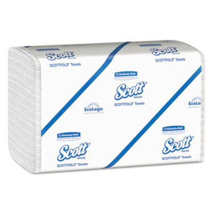 Picture of Pro Scottfold Towels, 7 4/5 x 12 2/5, White, 175 Towels/Pack, 25 Packs/CartonKCC-01960