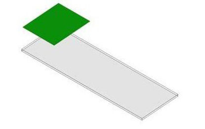 Picture of Microscope Slide SHURMark® PLUS Color-Frosted 1 X 3 Inch Green Frosted EndSMP-STT-45G