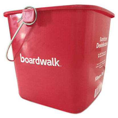 Picture of Sanitizing Bucket, 6 qt, Red, PlasticBWK-KP196RD