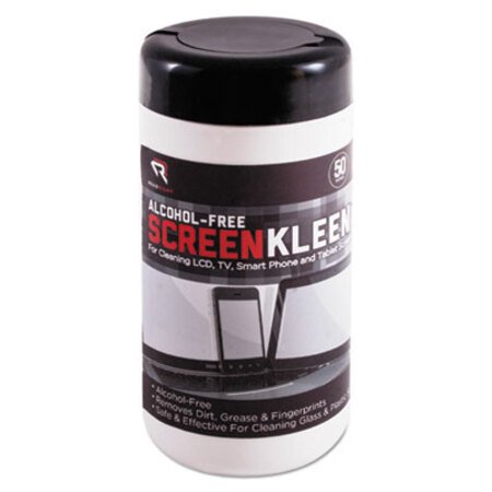Picture of ScreenKleen Monitor Screen Wet Wipes, Cloth, 5 1/4 x 5 3/4, 50/TubREA-RR1491