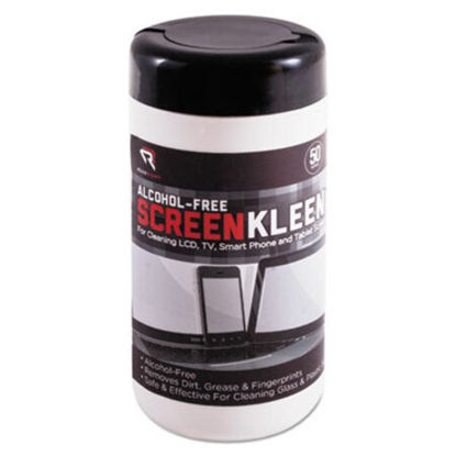 Picture of ScreenKleen Monitor Screen Wet Wipes, Cloth, 5 1/4 x 5 3/4, 50/TubREA-RR1491