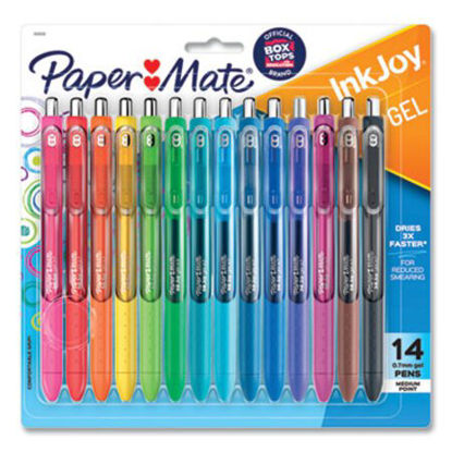 Picture of InkJoy Gel Pen, Retractable, Medium 0.7 mm, Assorted Ink and Barrel Colors, 14/PackPAP-1951636