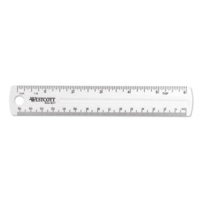 Picture of Transparent Shatter-Resistant Plastic Ruler, Clear, 6"ACM-45016