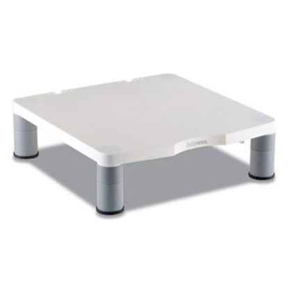 Picture of Standard Monitor Riser, For 21" Monitors, 13.38" x 13.63" x 2" to 4", Platinum/Graphite, Supports 60 lbsFEL-91712